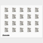 Knackiges Grau BROOKLYN Sticker Design (Blatt)