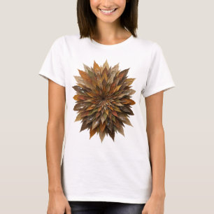 Knackiges Grau HERBSTBLÄTTER Modernes Design T-Shirt