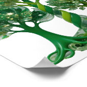 Knackiges Grün GREEN WISDOM Poster (Ecke)