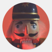 knackiges Lächeln Runder Aufkleber (Vorderseite)