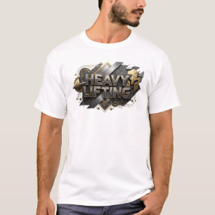 Knackiges Orange HEAVY LIFTING Statement T-Shirt