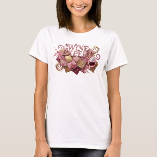 Knackiges Pink WINE EXPERT Custom T-Shirt (Vorderseite)