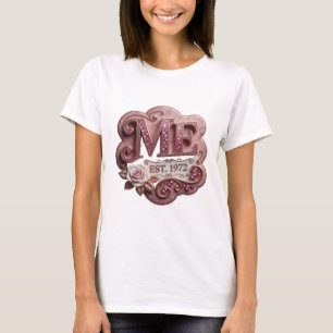 Knackiges Rosa ME EST 1972 Slogan Design T-Shirt