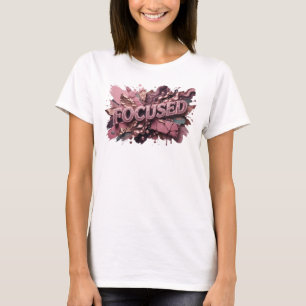 Knackiges rotes FOCUSED-Shirt-Design T-Shirt