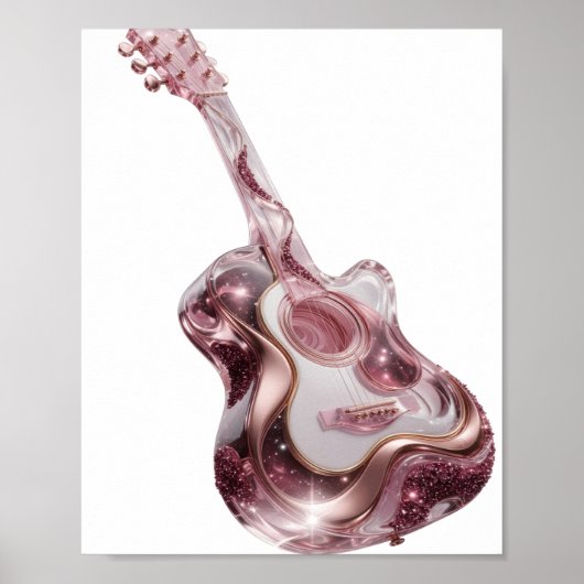 Knackiges Silber ABSTRACT ART Grafikdesign Poster (Vorne)