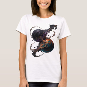 Knackiges Silber ABSTRACT ART Individuelles T-Shir T-Shirt