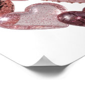 Knackiges Silber ABSTRACT ART Mode Druck Poster (Ecke)