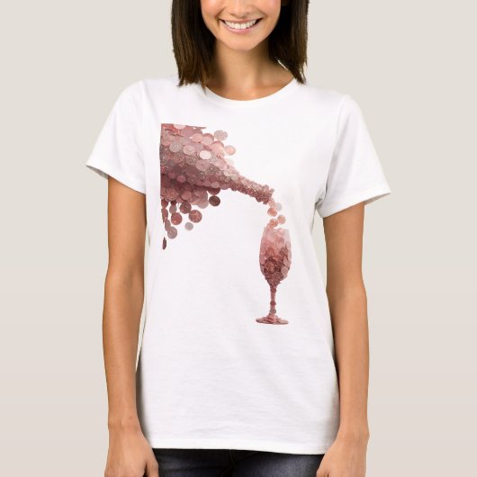 Knackiges Silber ABSTRACT ART Statement Design T-Shirt (Vorderseite)