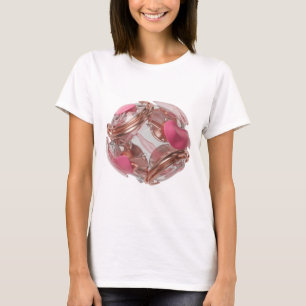 Knackiges Silber ABSTRACT ART Statement Design T-Shirt