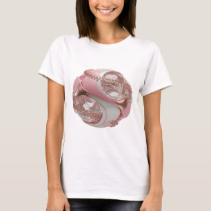 Knackiges Silber ABSTRACTE KUNST Moderne Gestaltun T-Shirt