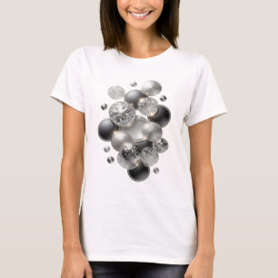 Knackiges Silber DIAMANTEN SIND EIN MÄDCHENS BESTE T-Shirt