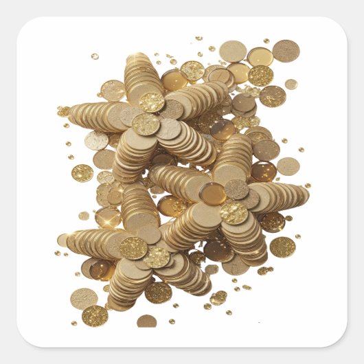 Knackiges Silber GEMS OF ABUNDANCE Sticker Design (Vorderseite)