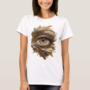 Knackiges Silber GOLDEN EYE modernes Design T-Shirt