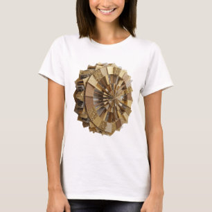 Knackiges Silber GOLDENE KUGEL Druck T-Shirt