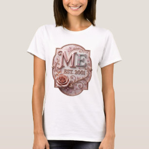 Knackiges Silber ME EST 2001 Druck T-Shirt