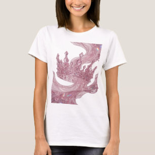 Knackiges Silber PRINCESS CROWN Künstlerisches Mot T-Shirt