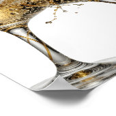 Knackiges Silber PROST Poster (Ecke)
