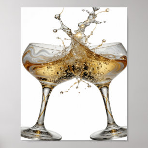 Knackiges Silber PROST Poster