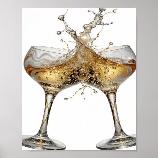 Knackiges Silber PROST Poster (Vorne)