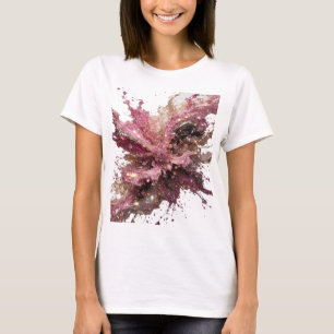 Knackiges Silber SCHOKOLADEN FLUSS Druck T-Shirt