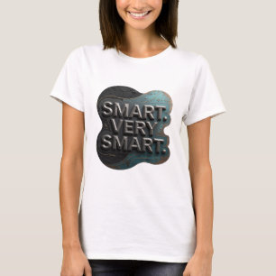 Knackiges Silber SMART SEHR SMART Benutzerdefinier T-Shirt