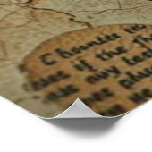 Knacktes Schweigen: Porzellanwahrheit Poster (Ecke)