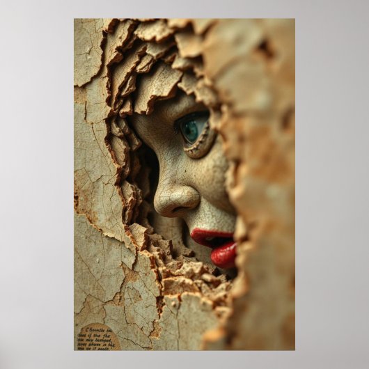 Knacktes Schweigen: Porzellanwahrheit Poster (Vorne)