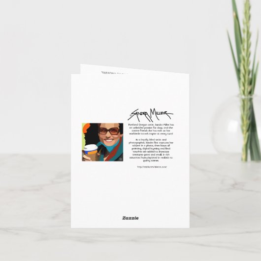 "KNADEN ZU FALSCHEN"-Katze Karte (Rückseite)