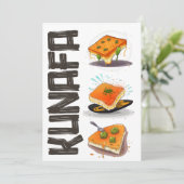 Knafeh Kunafa Kunafeh wurde von der AI hergestellt Einladung (Stehend Vorderseite)