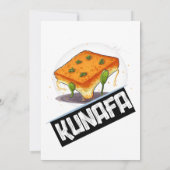 Knafeh Kunafa Kunafeh wurde von der AI hergestellt Einladung (Rückseite)