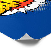 Knall! Auswirkungen des explosiven Pop Art Comic Poster (Ecke)