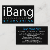 Knall. Baugewerbe Dachrenovierung Visitenkarte (Vorne/Hinten)