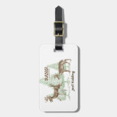 Knall! Gerade scherzend! Jagd-Spaß Gepäckanhänger (Vorderseite vertikal)