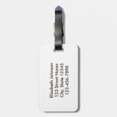 Knall! Gerade scherzend! Jagd-Spaß Gepäckanhänger (Rückseite vertikal)