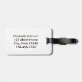 Knall! Gerade scherzend! Jagd-Spaß Gepäckanhänger (Rückseite horizontal)