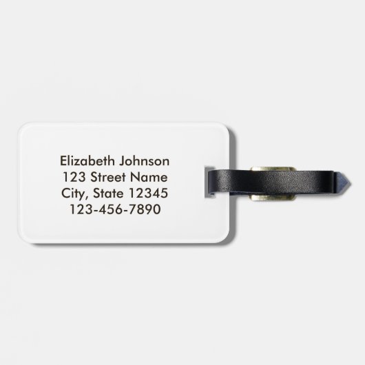 Knall! Gerade scherzend! Jagd-Spaß Gepäckanhänger (Rückseite horizontal)