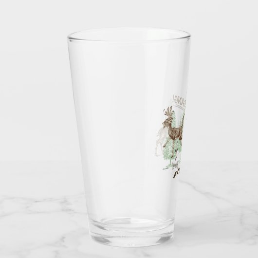 Knall! Gerade scherzend! Jagd-Spaß Glas (Rechts)