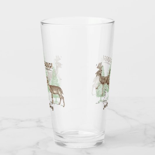 Knall! Ich mach nur Schluss! Hübscher Jagdbier Glas (Rechts)