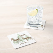 Knall! Ich mach nur Schluss! Spaß der Jagd Rechteckiger Pappuntersetzer (Vor Ort)