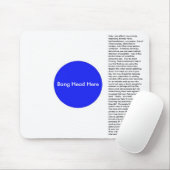 Knall-Kopf hier Mousepad (Mit Mouse)