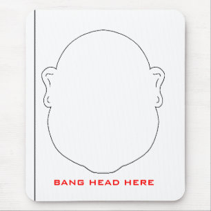 KNALL-KOPF HIER MOUSEPAD