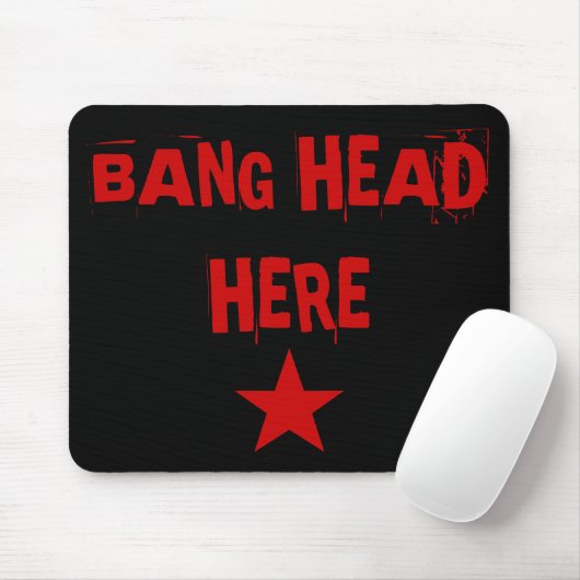 Knall-Kopf hier Mousepad (Mit Mouse)