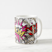 Knall!, peng!, Pop, BOOM! Kaffeetasse (VorderseiteRechts)
