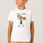 Knall taucht Jungen-Basketball-Spieler-T - Shirt (Vorderseite)