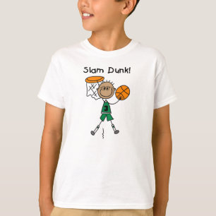 Knall taucht Jungen-Basketball-Spieler-T - Shirt