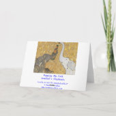 Knallen des Korkens Karte (Rückseite)