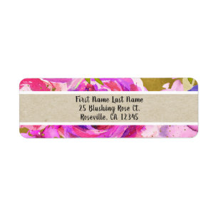 Knaller in Rosa Lila Gold Modern Trendige Florale 