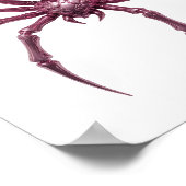 Knalliges Pink ABSTRACT ART Design Poster (Ecke)