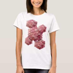 Knalliges Rosa ABSTRACT ART Grafikdesign T-Shirt