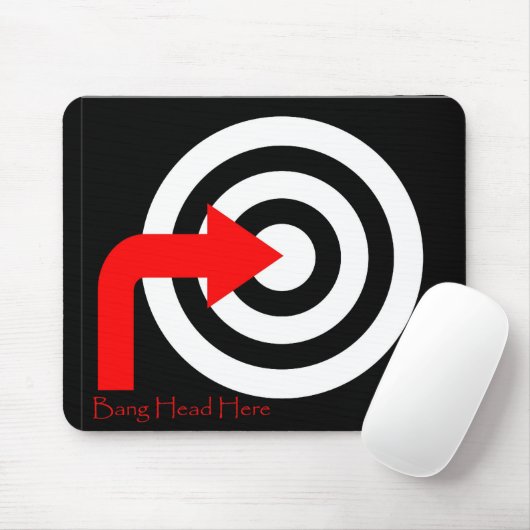 Knallkopf hier mousepad (Mit Mouse)